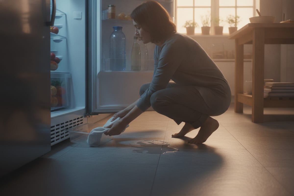Bac récupération eau frigo plein : Que faire ?